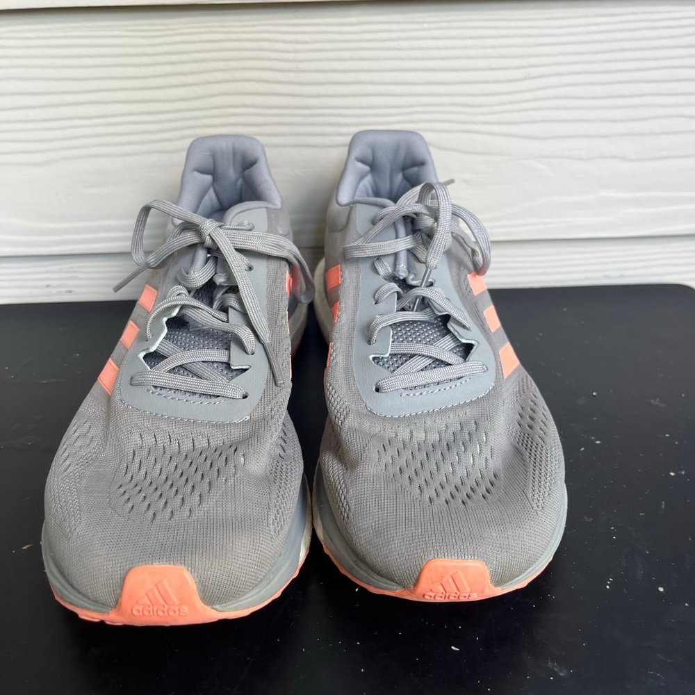 Adidas Women's Response Boost LT Grey Sun Glow Running Shoes Sneakers Sz. 10 - Picture 3 of 9